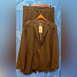 Black Blazer Jacket with Pants by Pretty Garden Chic.